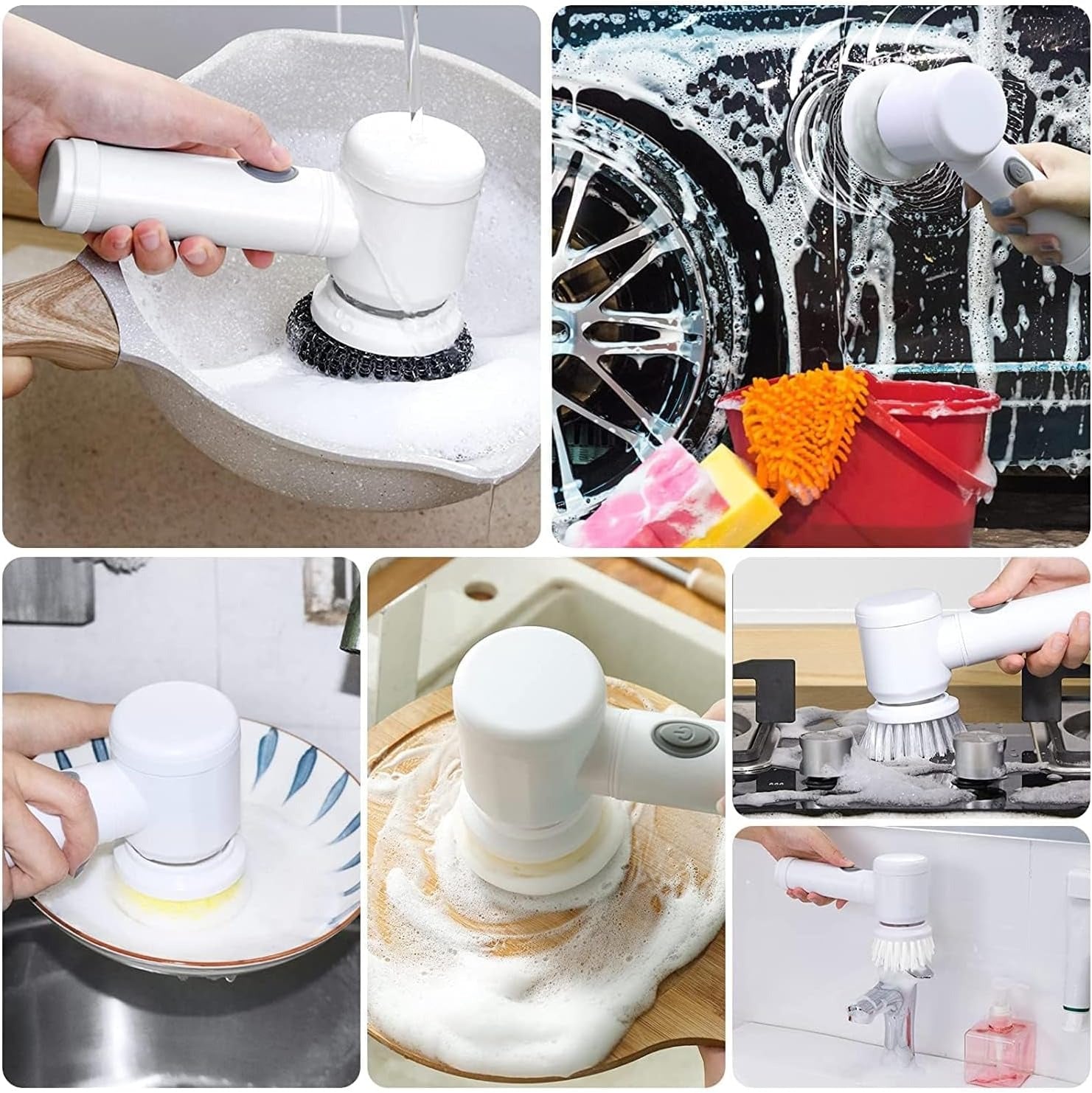 Multi-Functional Electric Cleaning Brush